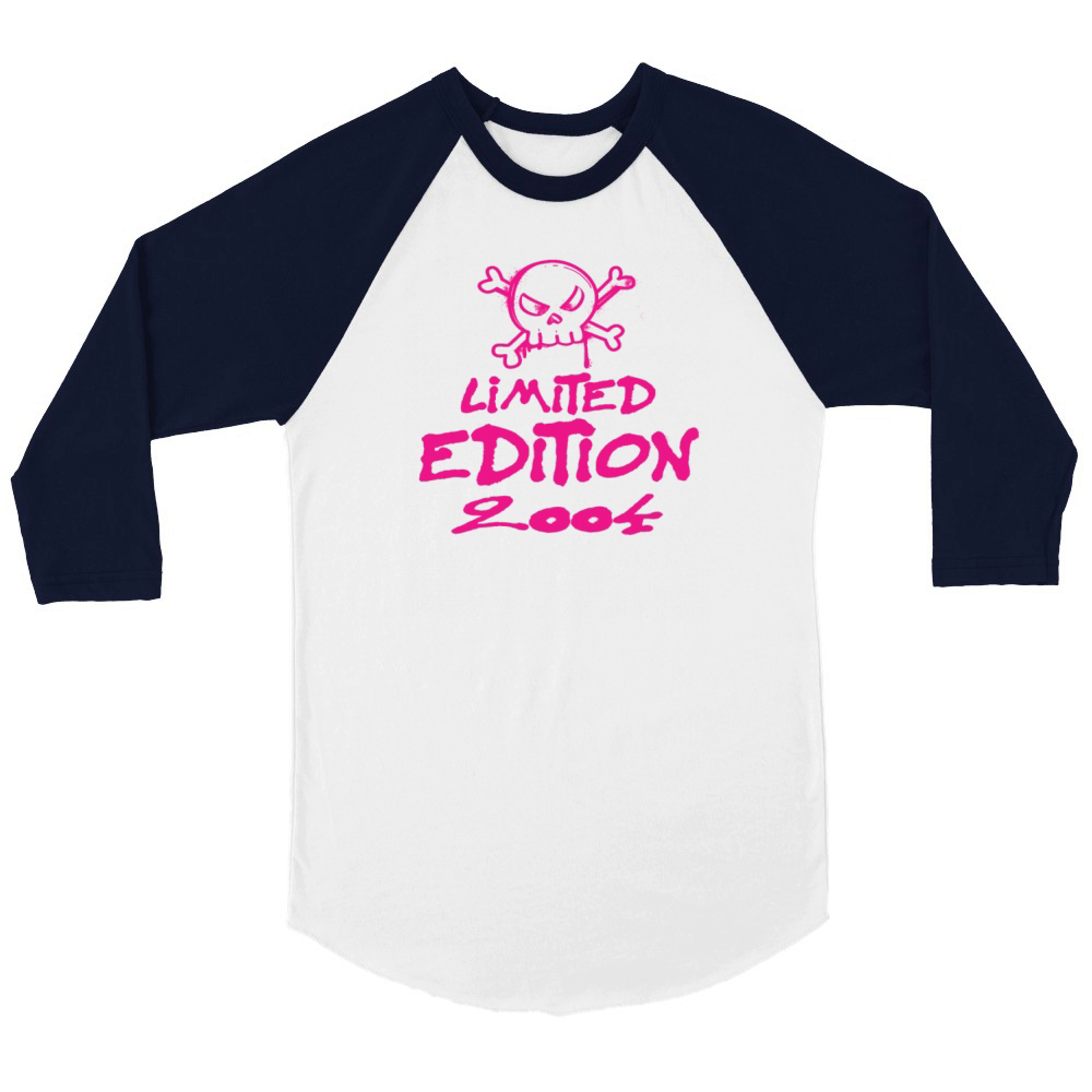 Limited Edition 2004 Birthday 2004 Born Unisex ¾ sleeve Raglan T-shirt