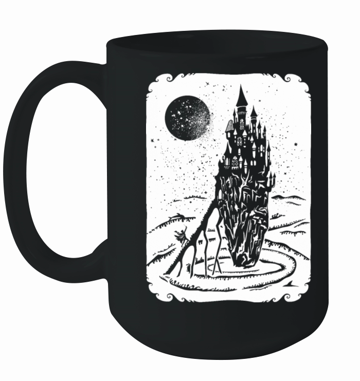 Vintage Fairy tail Castle sea Ceramic Mug