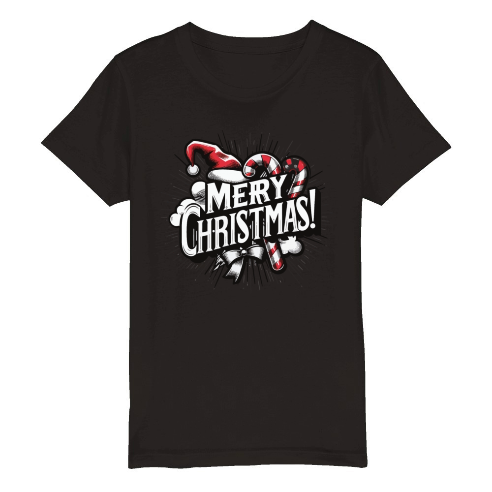 Under the Mistletoe Magic Organic Kids Crewneck T-shirt