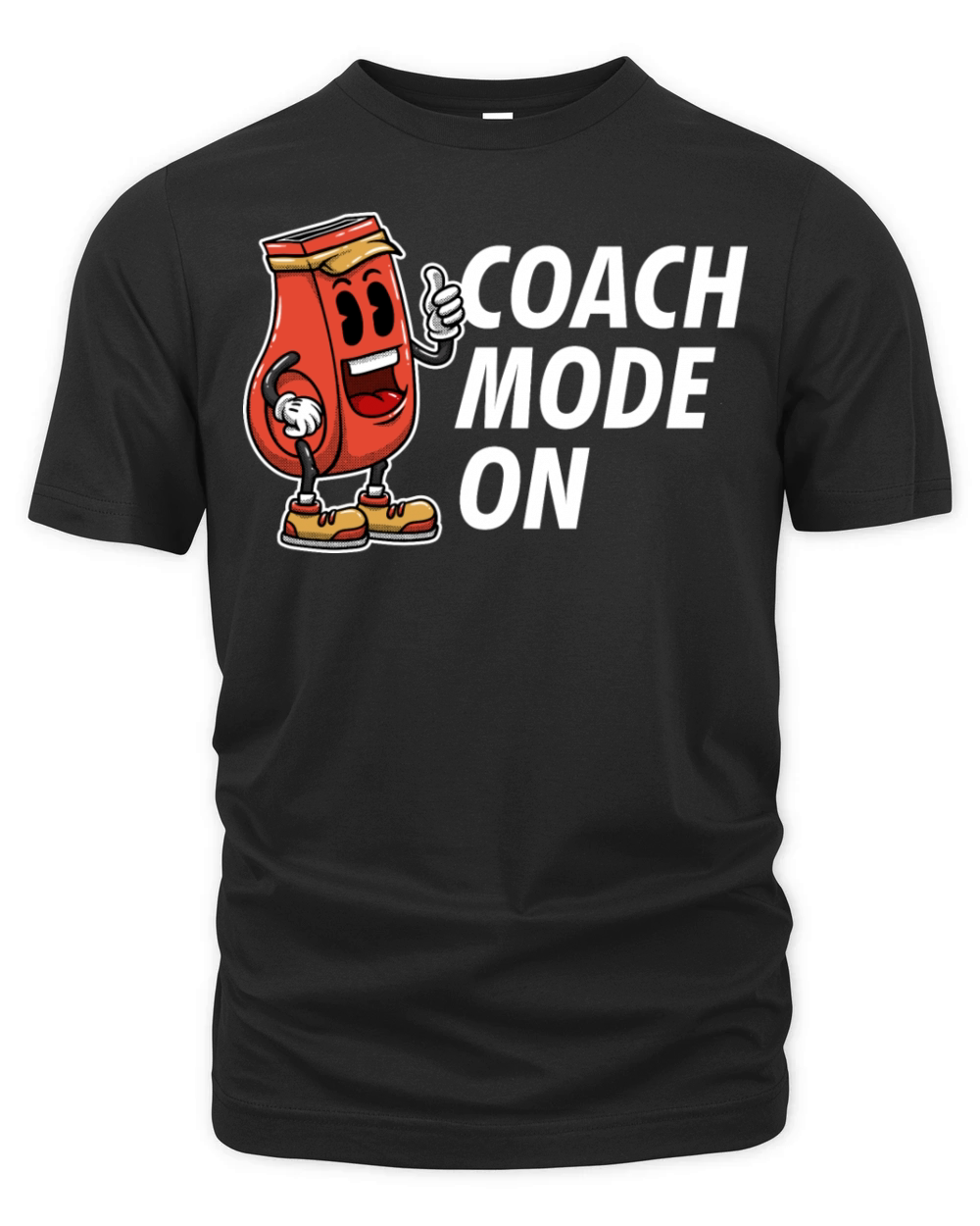 Coach Mode On Funny Coaching Humor Mentor Trainer Organic Unisex T-shirt