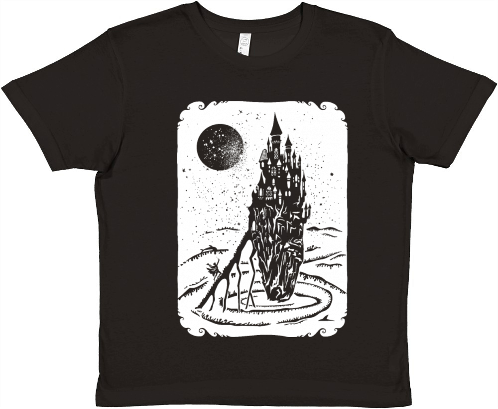 Vintage Fairy tail Castle sea Premium Kids Crewneck T-shirt