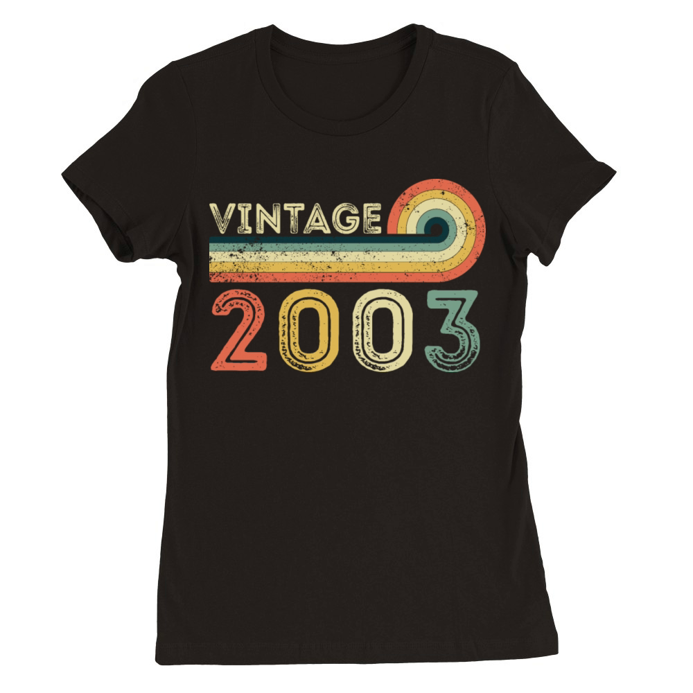 Vintage 2003 Born in 2003 Birthday Gift Premium Womens Crewneck T-shirt
