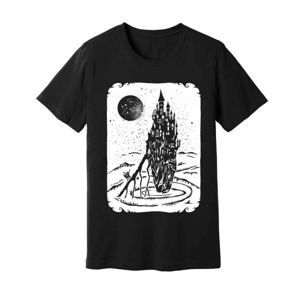 Vintage Fairy tail Castle sea Unisex Jersey Tee