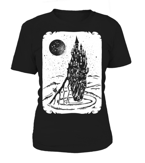 Vintage Fairy tail Castle sea Women's T-Shirt