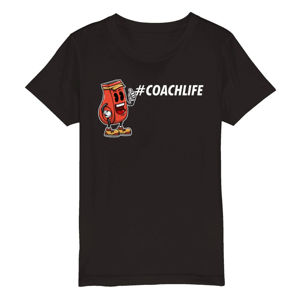 Coach Sayings Coaching Quotes Mentor Workout Organic Kids Crewneck T-shirt