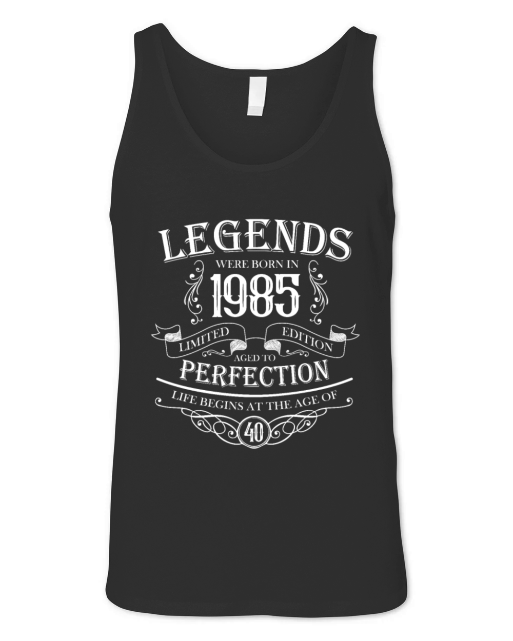 Born 1985 Aged to Perfection Vintage Unisex Jersey Tank
