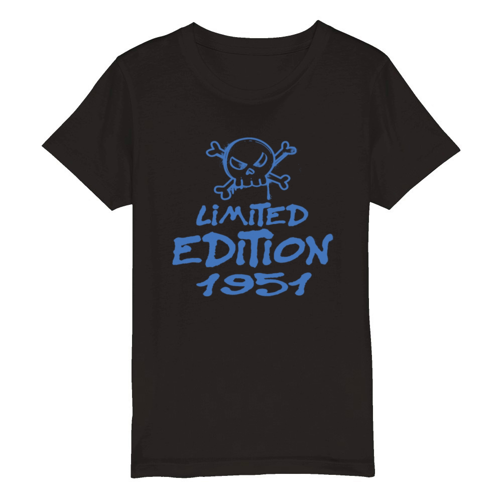 Limited Edition 1951 Birthday 1951 Born Organic Kids Crewneck T-shirt