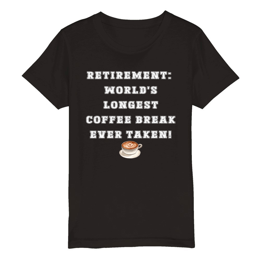 Retirement Organic Kids Crewneck T-shirt