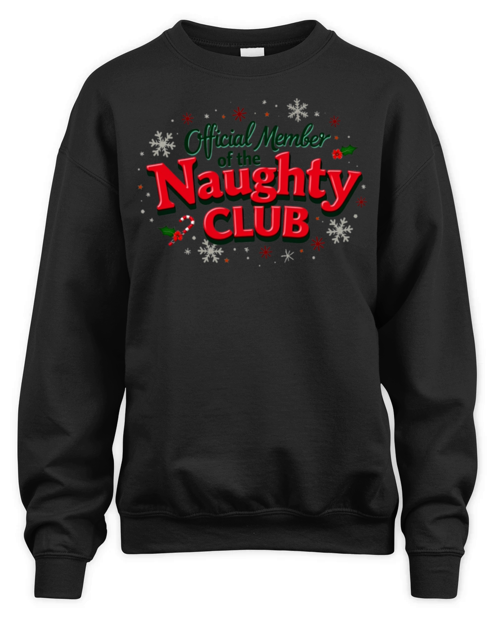 Naughty Ugly Christmas Sweater Unisex Premium Crewneck Sweatshirt