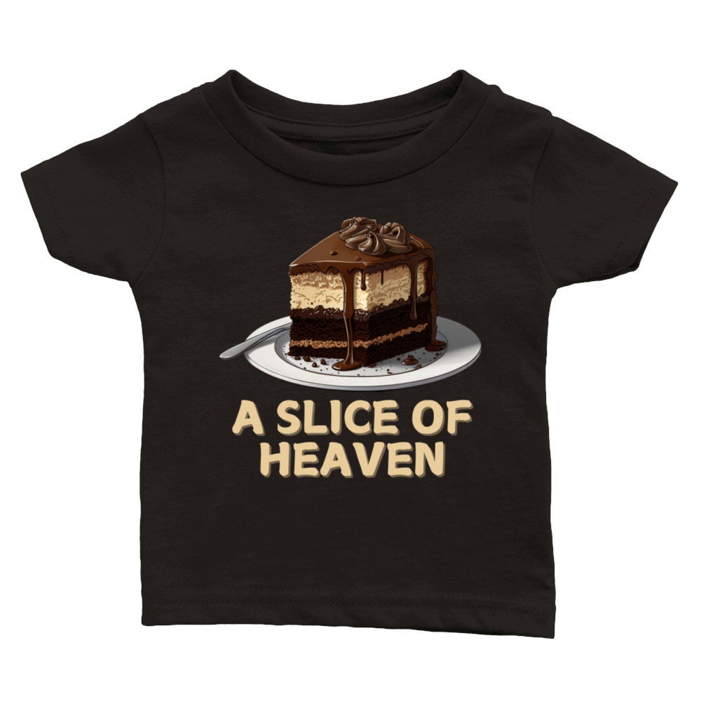 A Slice Of Heaven Cake Birthday Classic Baby Crewneck T-shirt