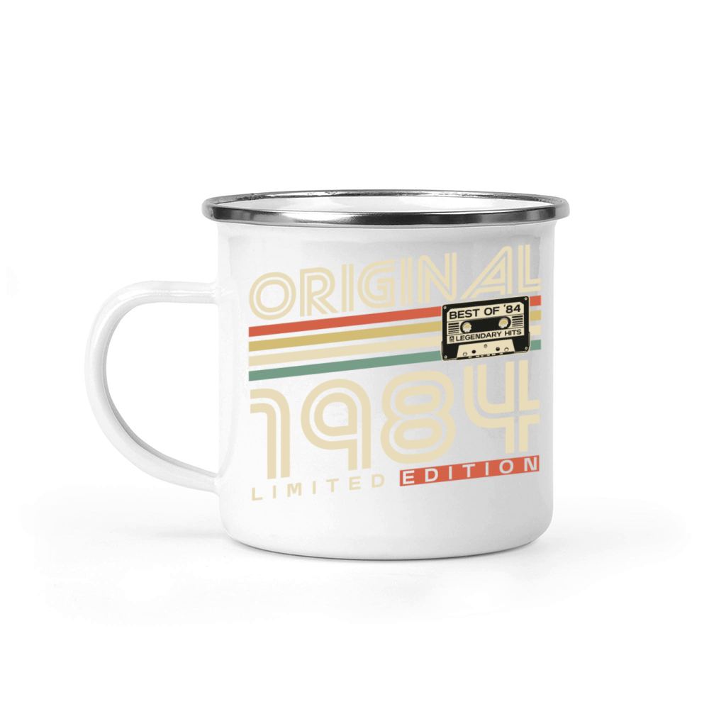 Born 1984 Vintage Retro 40th Birthday Camping Mug