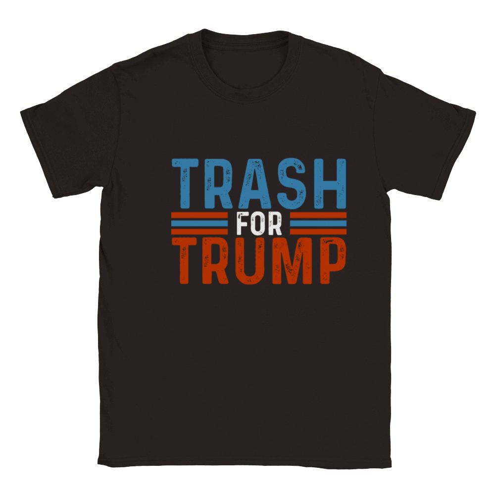 FUNNY VINTAGE TRASH FOR TRUMP ELECTION 2024 Classic Kids Crewneck T-shirt