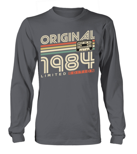 Born 1984 Vintage Retro 40th Birthday Long sleeved Unisex