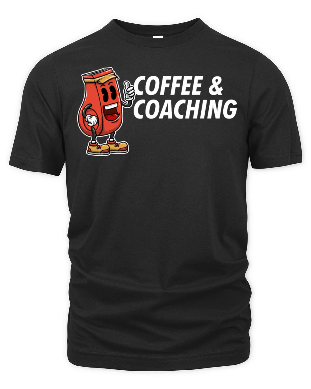 Coffee and Coaching Sayings Coach Quotes Mentor Co Organic Unisex T-shirt