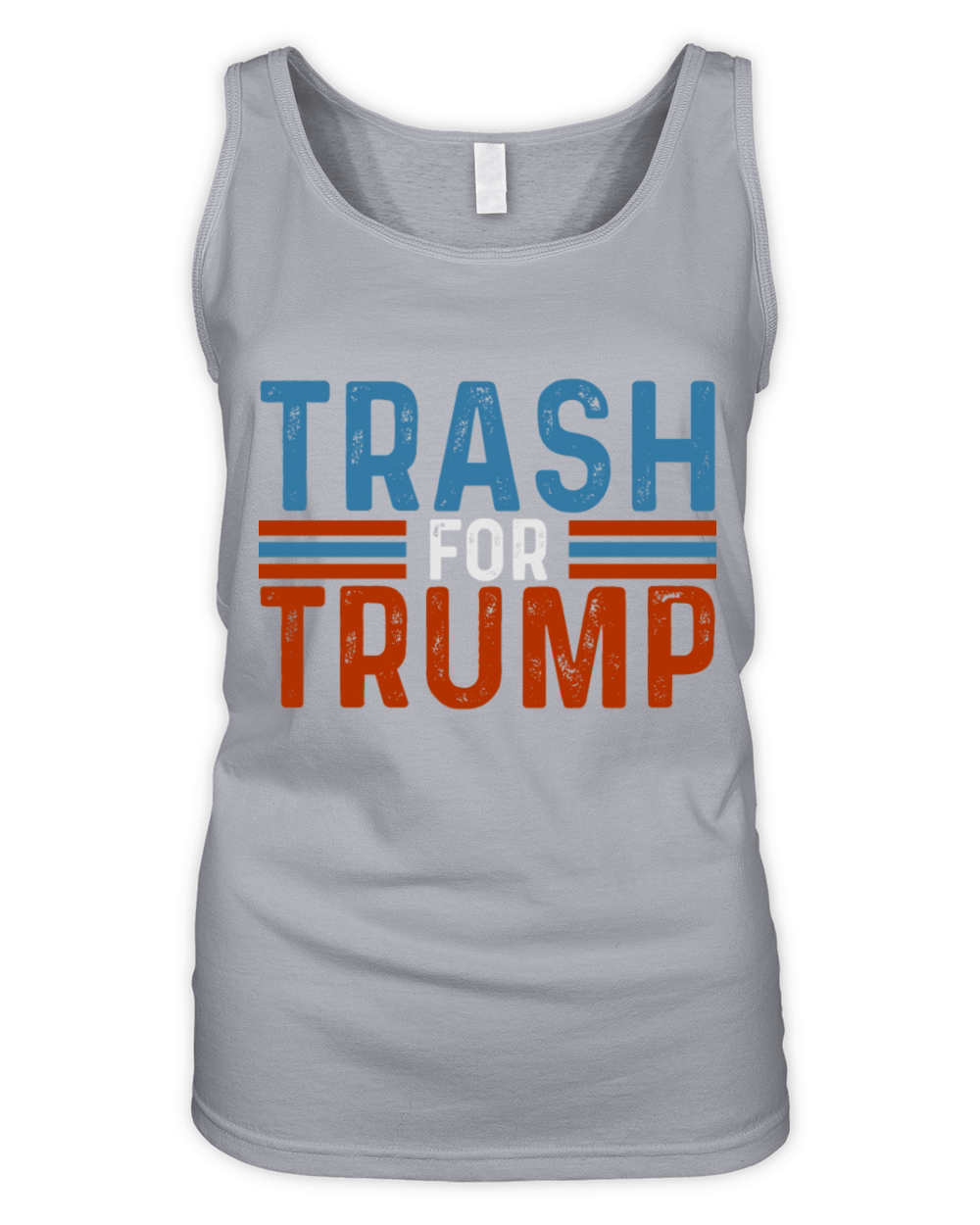 FUNNY VINTAGE TRASH FOR TRUMP ELECTION 2024 Organic Women's Tank Top