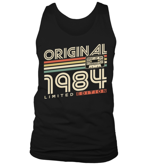 Born 1984 Vintage Retro 40th Birthday Tank Top Unisex