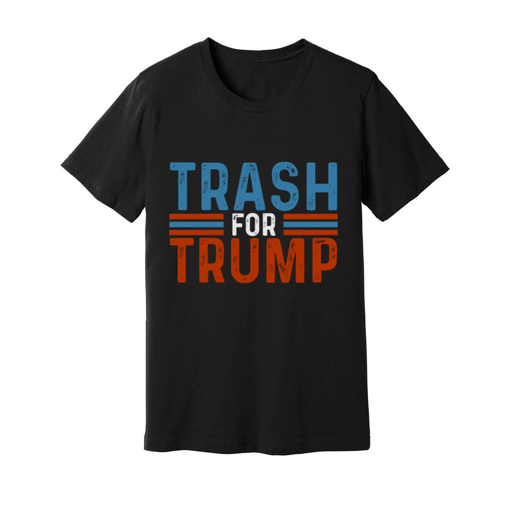FUNNY VINTAGE TRASH FOR TRUMP ELECTION 2024 Unisex Jersey Tee
