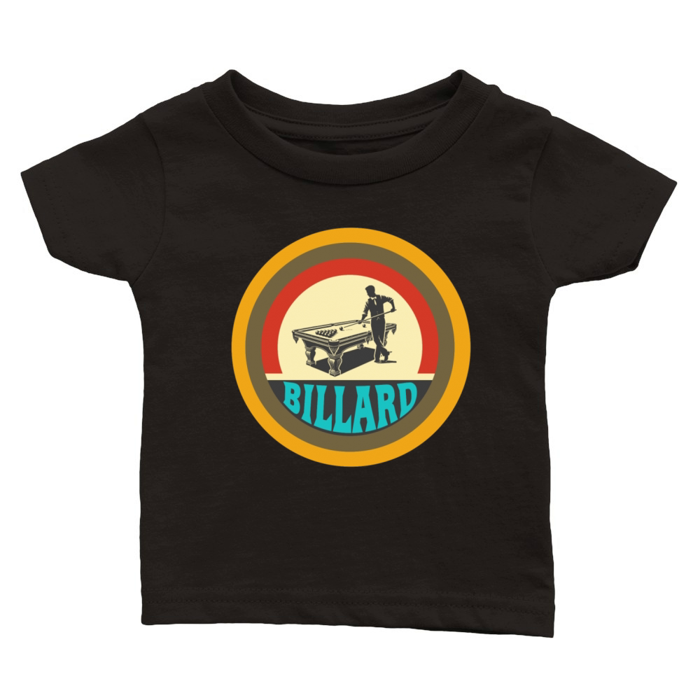 Vintage Design Billiard Classic Baby Crewneck T-shirt