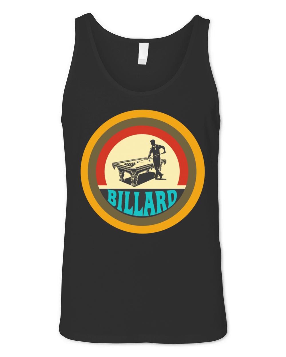 Vintage Design Billiard Unisex Jersey Tank