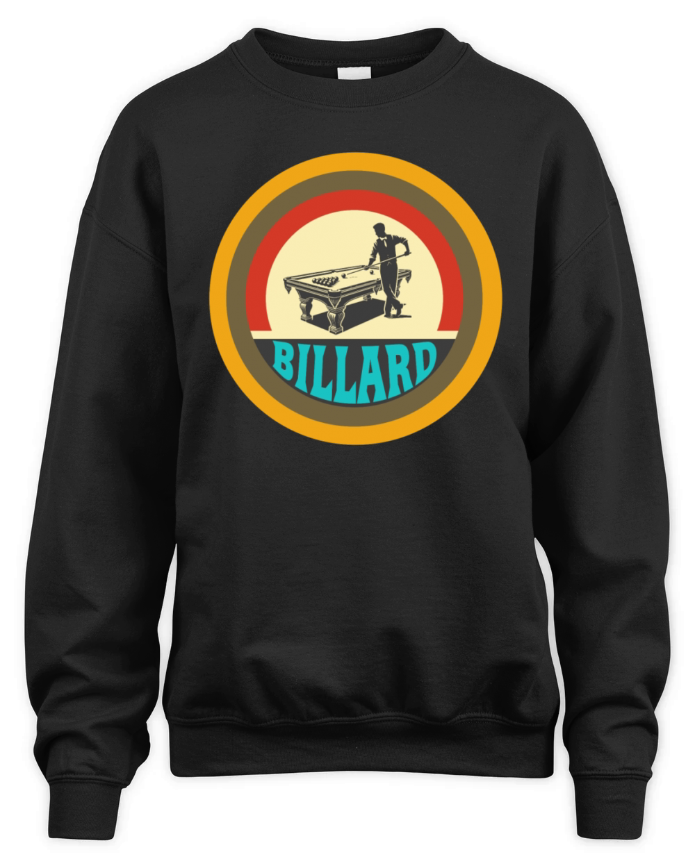 Vintage Design Billiard Unisex Premium Crewneck Sweatshirt