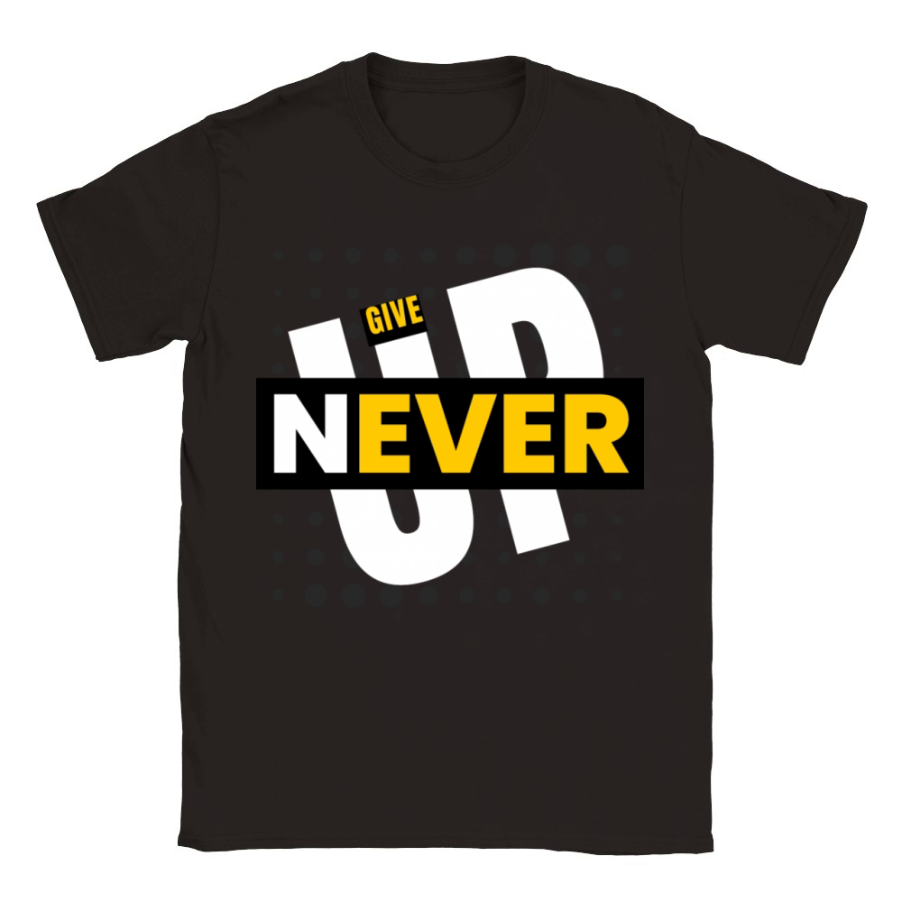 Never Give Up - Motivational Classic Kids Crewneck T-shirt
