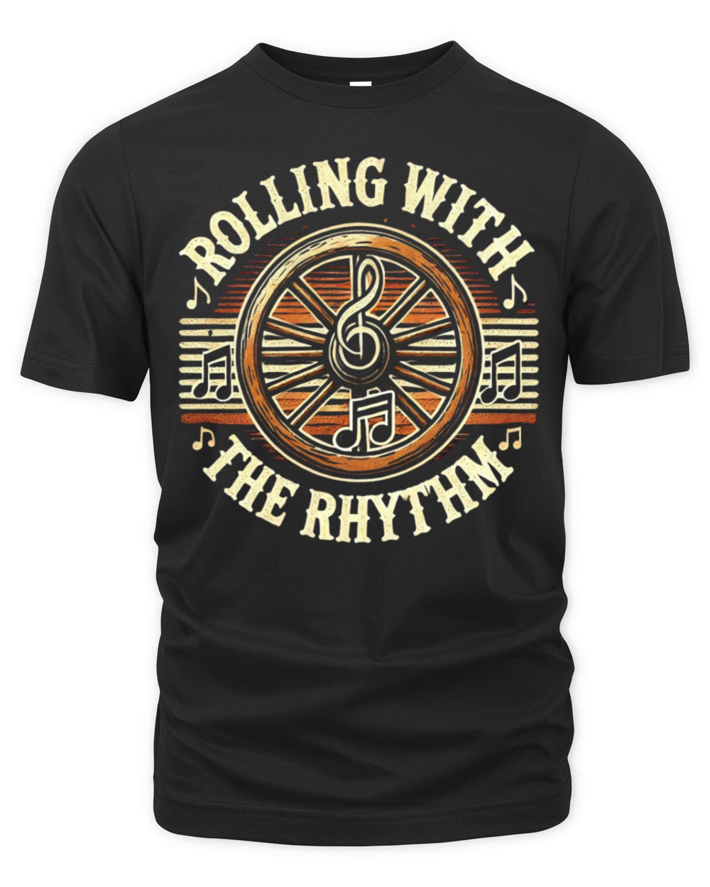 Rolling with the Rhythm - Vintage Music Organic Unisex T-shirt