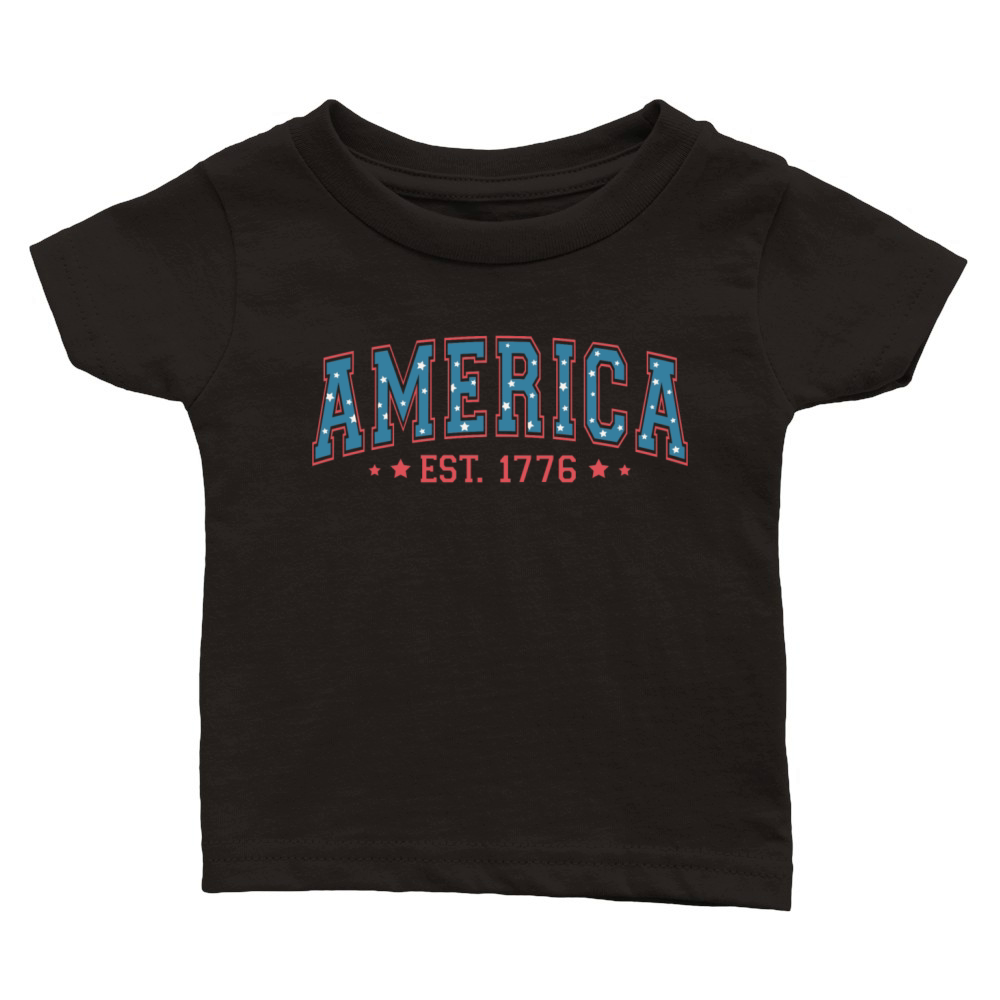 America Est 1776 Classic Baby Crewneck T-shirt