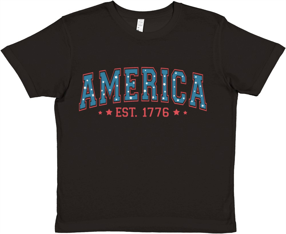 America Est 1776 Premium Kids Crewneck T-shirt