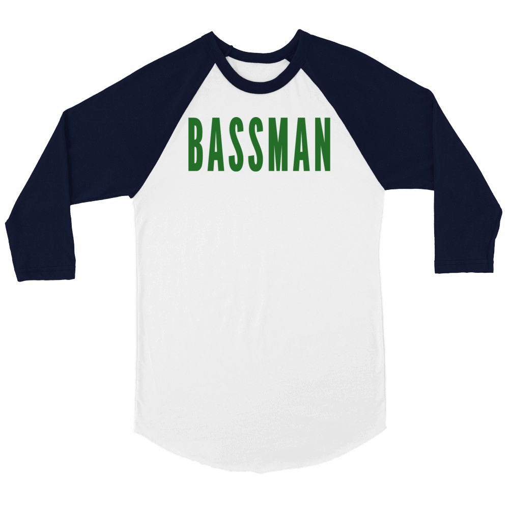 BASSMAN Unisex ¾ sleeve Raglan T-shirt