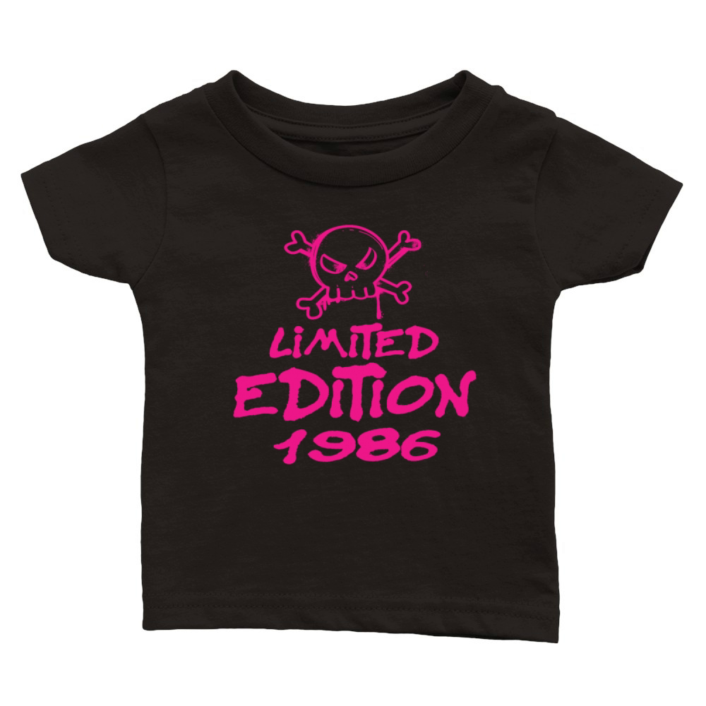 Limited Edition 1986 Birthday 1986 Born Classic Baby Crewneck T-shirt
