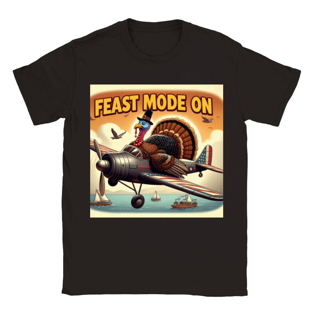 Feast mode on Classic Kids Crewneck T-shirt
