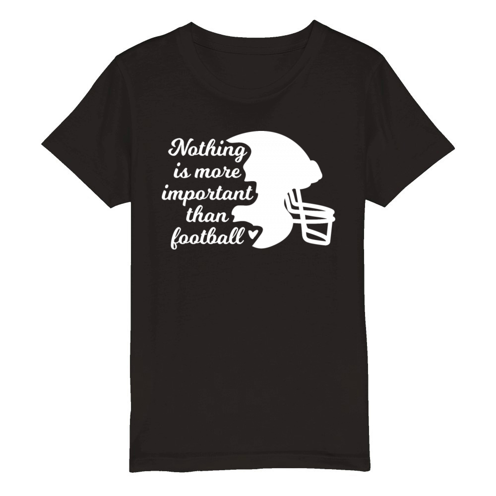 Football Player Inspiration Organic Kids Crewneck T-shirt