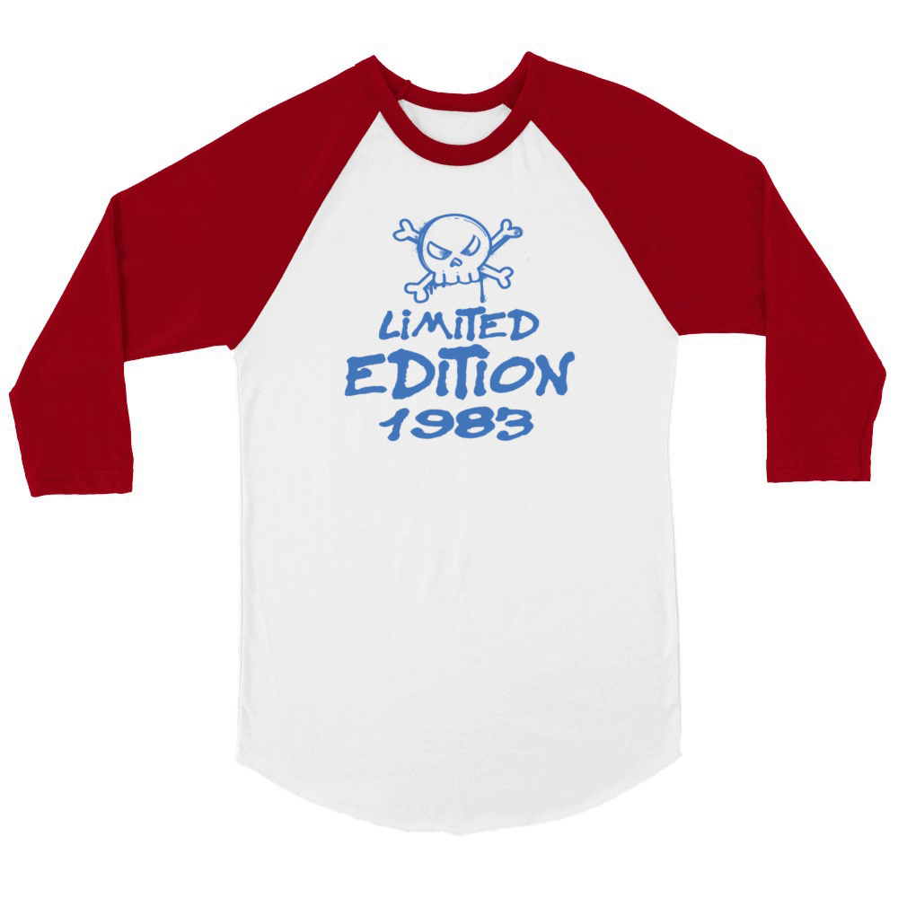 Limited Edition 1983 Birthday 1983 Born Unisex ¾ sleeve Raglan T-shirt