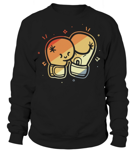 Vintage Boxing Gloves Comic Style Sweatshirt Unisex