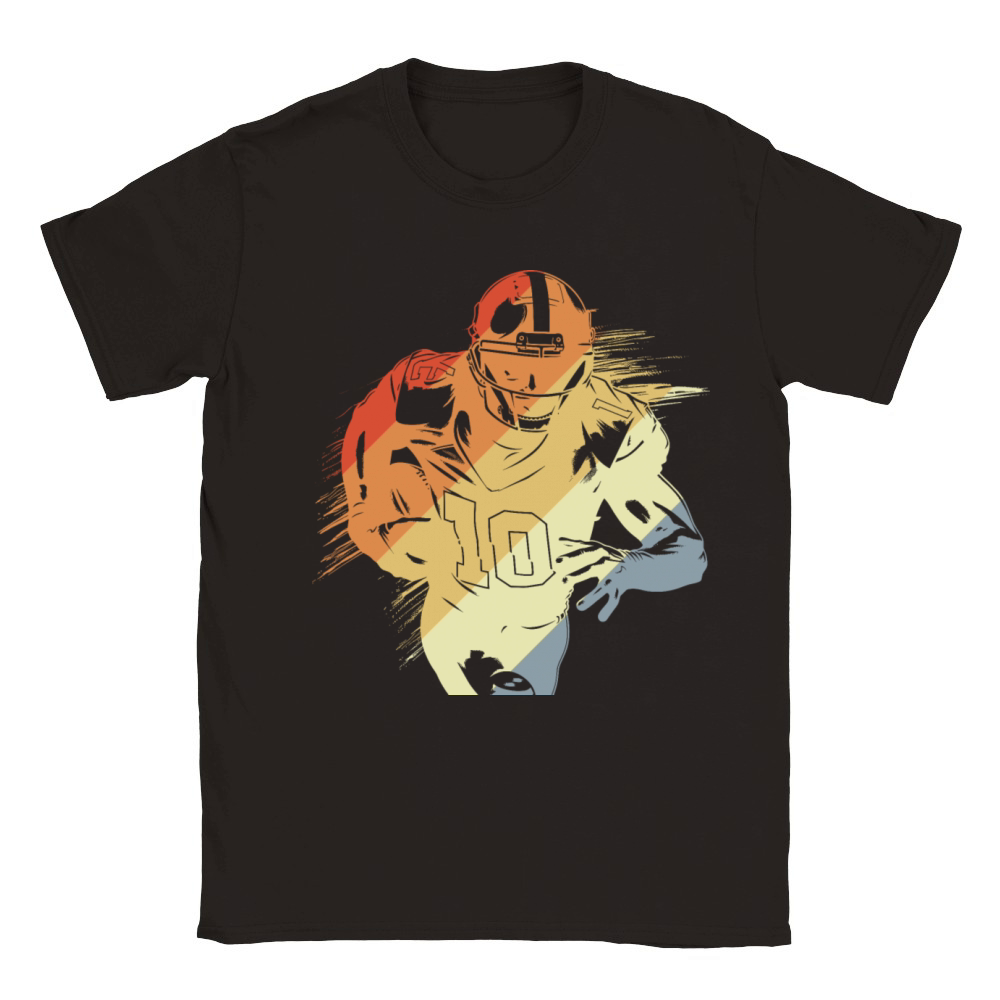 Vintage American Football Player Classic Kids Crewneck T-shirt