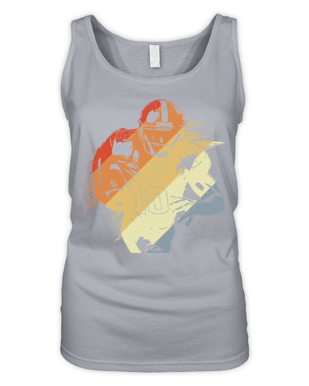 Vintage American Football Player Organic Women's Tank Top