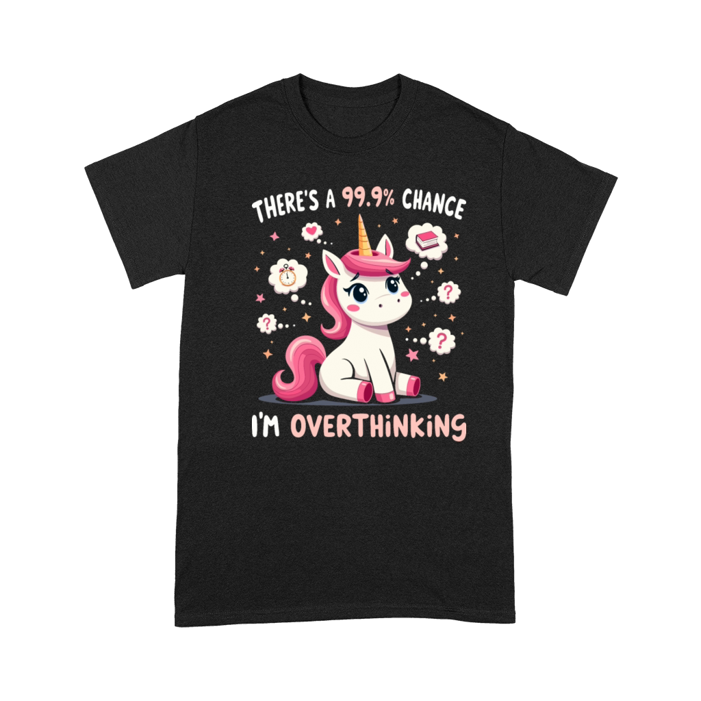 Funny Unicorn Overthinking Sarcastic Premium T-shirt