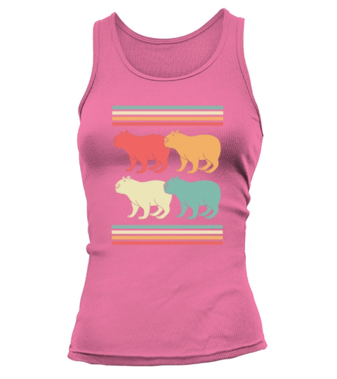 Retro 80s Rodent Capybara Tank top Woman