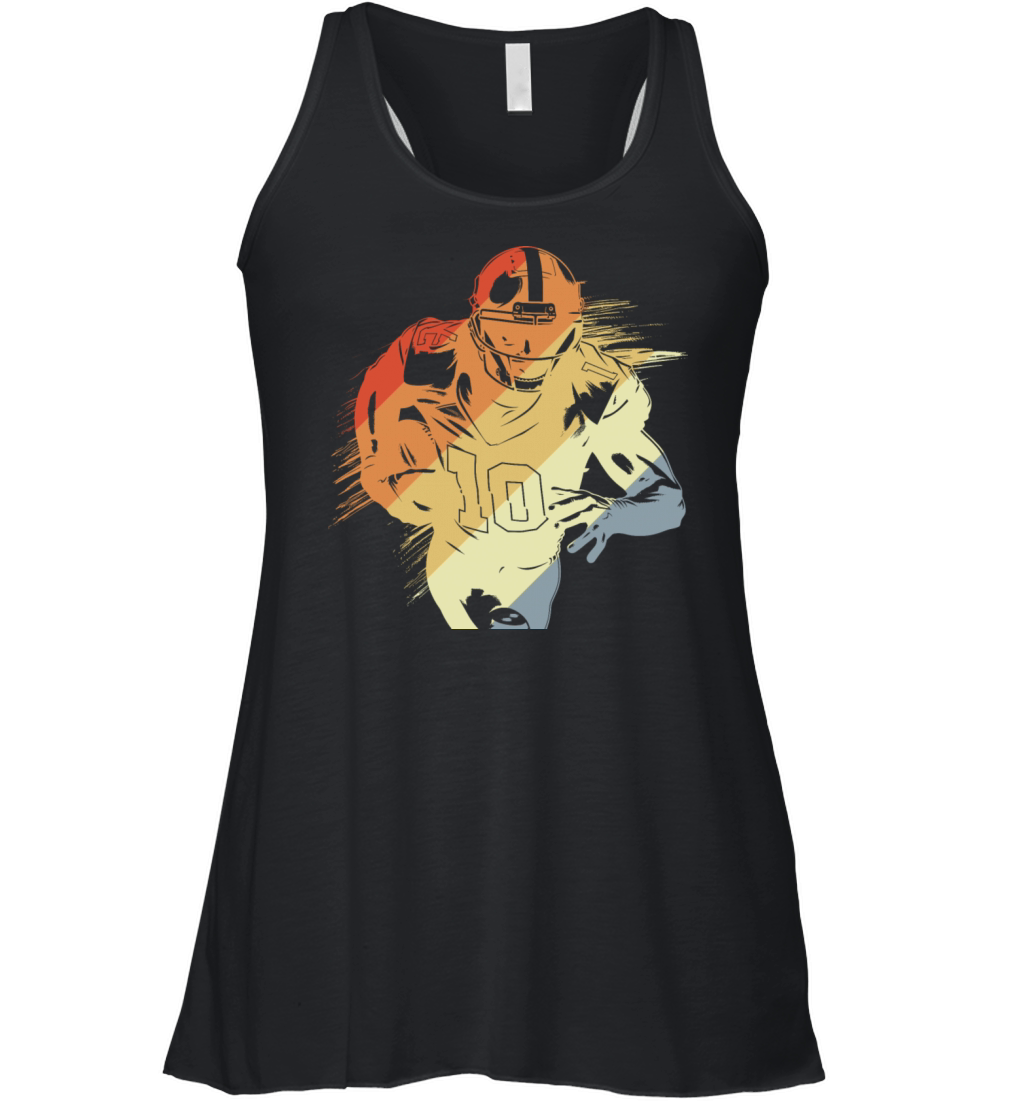 Vintage American Football Player Women's Flowy Tank Top
