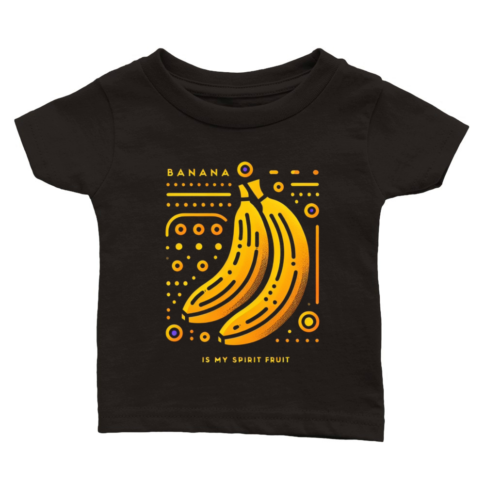 Banana Is My Spirit Fruit 8 Classic Baby Crewneck T-shirt