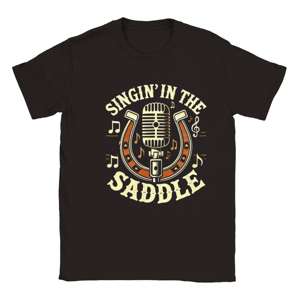 Singin in the Saddle - Country Music Lover Gifts Classic Kids Crewneck T-shirt