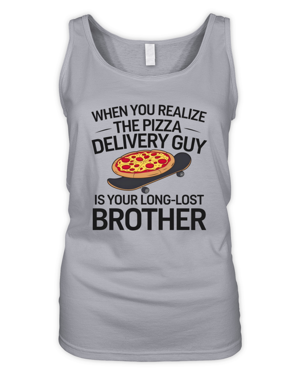 Funny Pizza Humor Organic Women's Tank Top