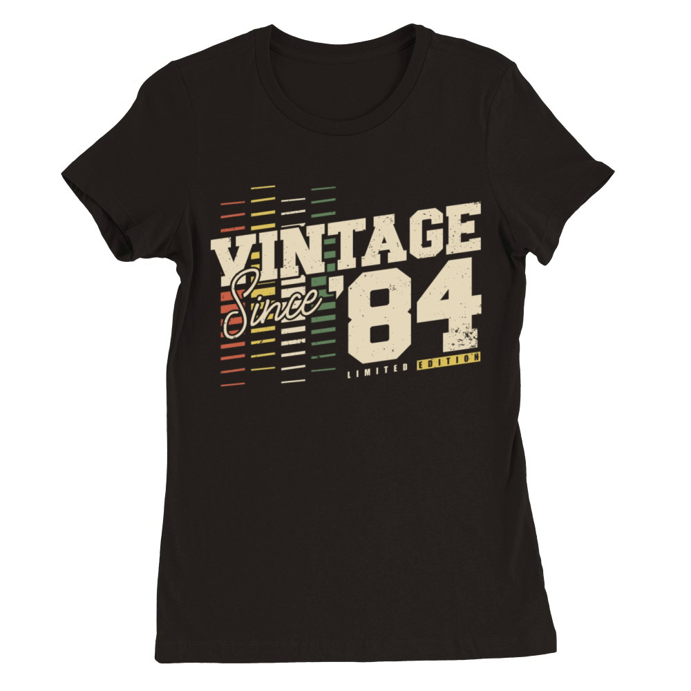 Original 1984 Vintage Retro 40th Birthday Premium Womens Crewneck T-shirt