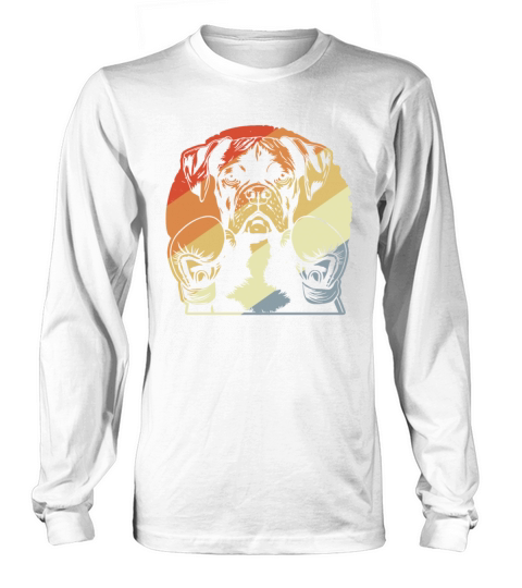 Boxer Dog Vintage Long sleeved Unisex