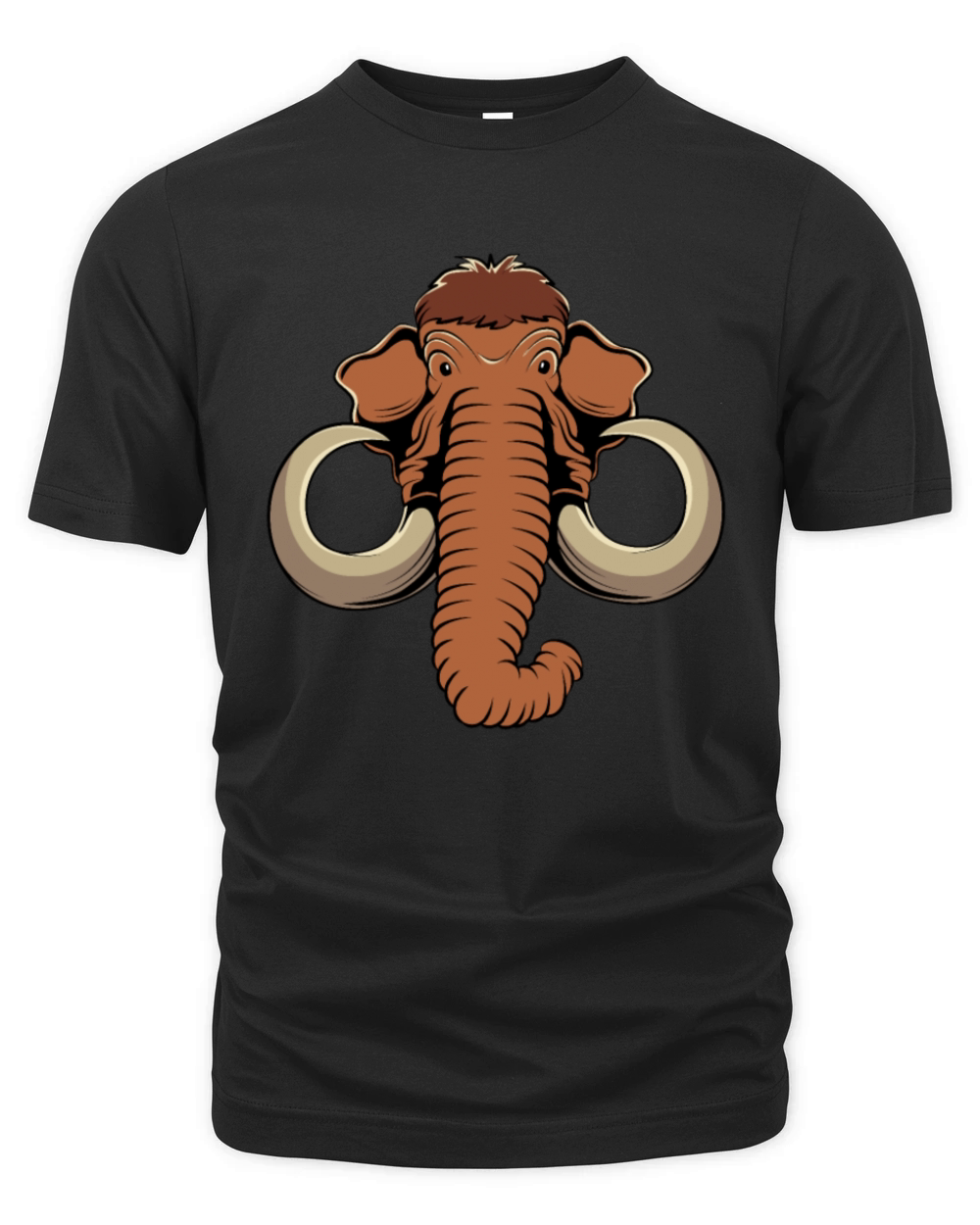 Vintage Woolly Mammoth Lover Elephant Face Organic Unisex T-shirt