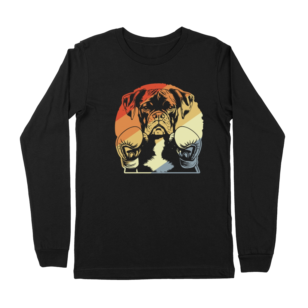 Boxer Dog Vintage Premium Long Sleeve