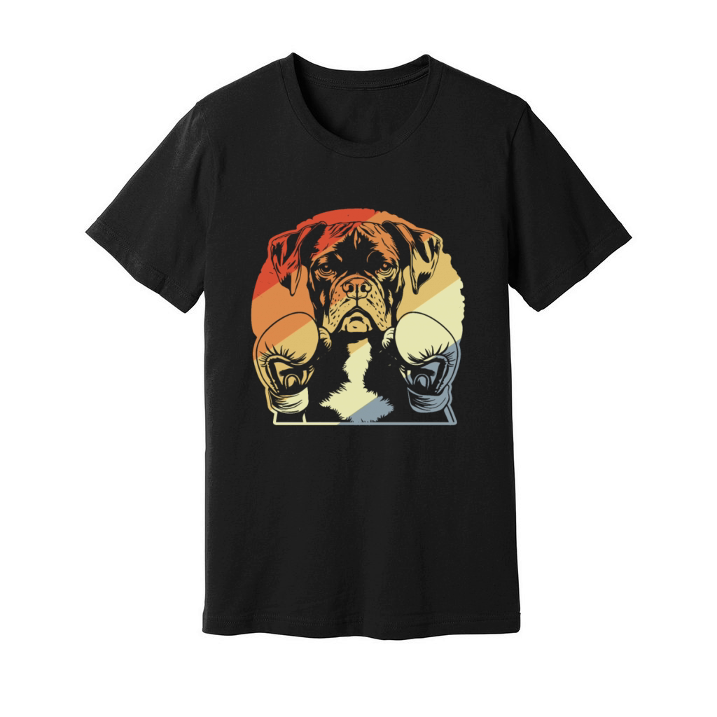 Boxer Dog Vintage Unisex Jersey Tee