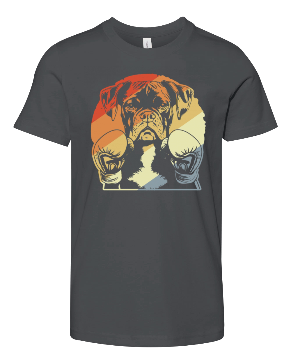 Boxer Dog Vintage Youth Unisex Jersey Tee