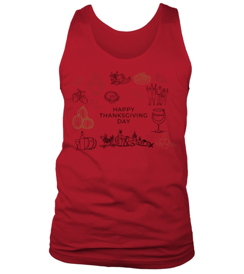 Thanksgiving Day Minimalist Tank Top Unisex