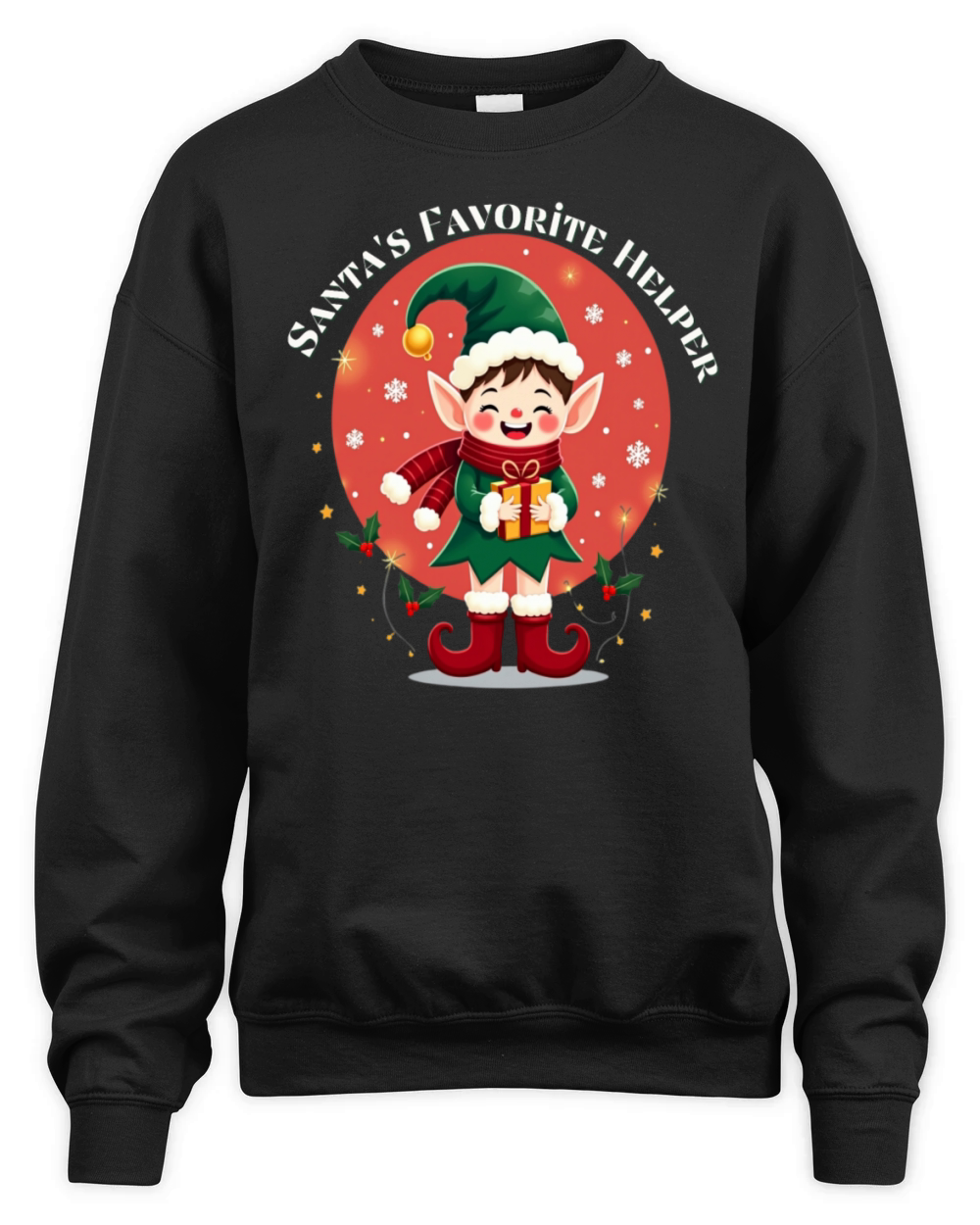 Holiday ellf - Spreading Christmas Joy Unisex Premium Crewneck Sweatshirt